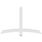 Ekena Millwork Bellingham Architectural Grade PVC Gable Bracket, 60"W x 40"H x 4"D x 4"F, 16/12 Pitch GBP060X40X0404BEL00 - alternate 3